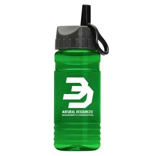 RPET Bottle with Ring-Straw Lid (20 oz.) — view 14