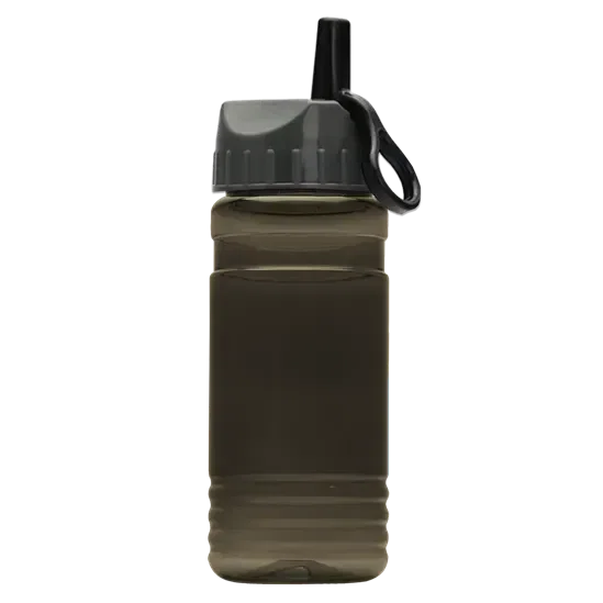 RPET Bottle with Ring-Straw Lid (20 oz.) — view 2