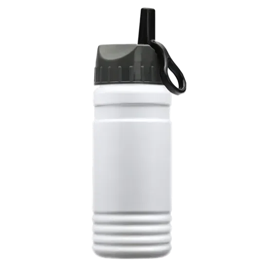 RPET Bottle with Ring-Straw Lid (20 oz.) — view 8