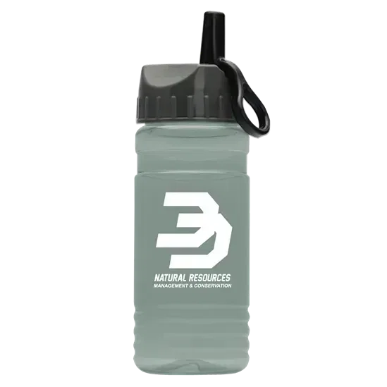 RPET Bottle with Ring-Straw Lid (20 oz.) — view 9