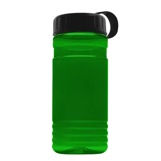 RPET Bottle with Tethered Lid (20 oz.) — view 5