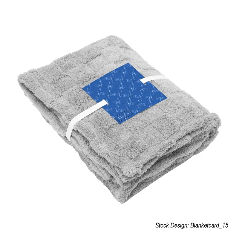 rPET Checkered Sherpa Blanket — view 12