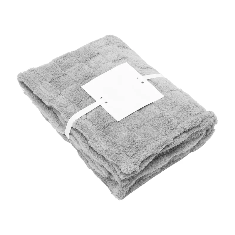 rPET Checkered Sherpa Blanket — view 13