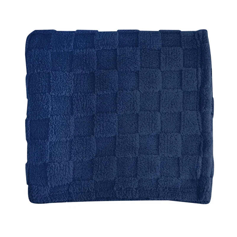 rPET Checkered Sherpa Blanket — view 9
