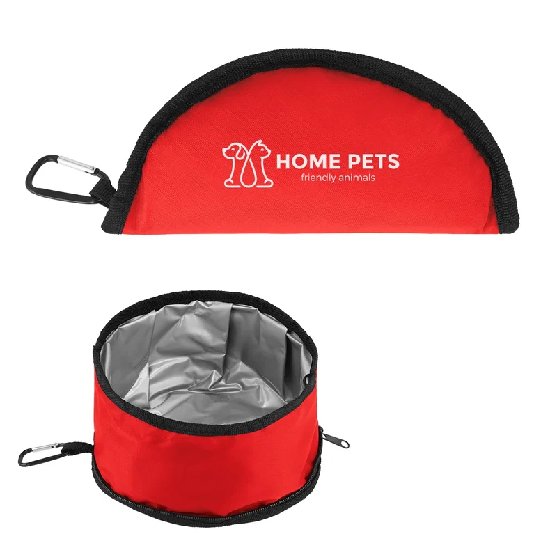 rPET Foldable Dog Food Bowl With Carabiner — view 5