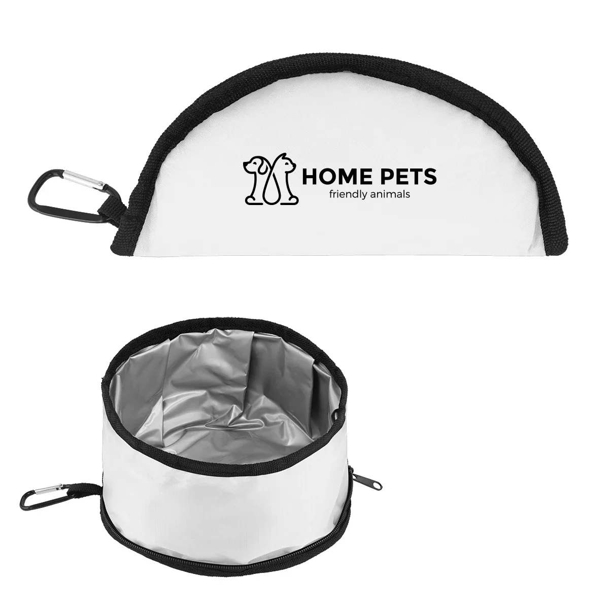 Filled with kibble at a campsite during a road trip