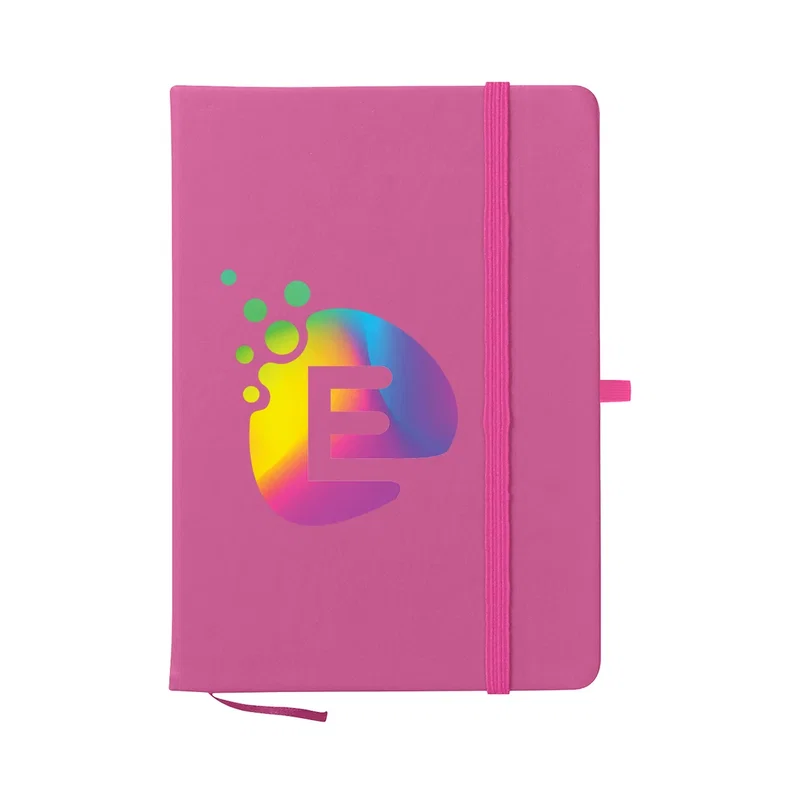 Blank imprint area centered on the notebook cover