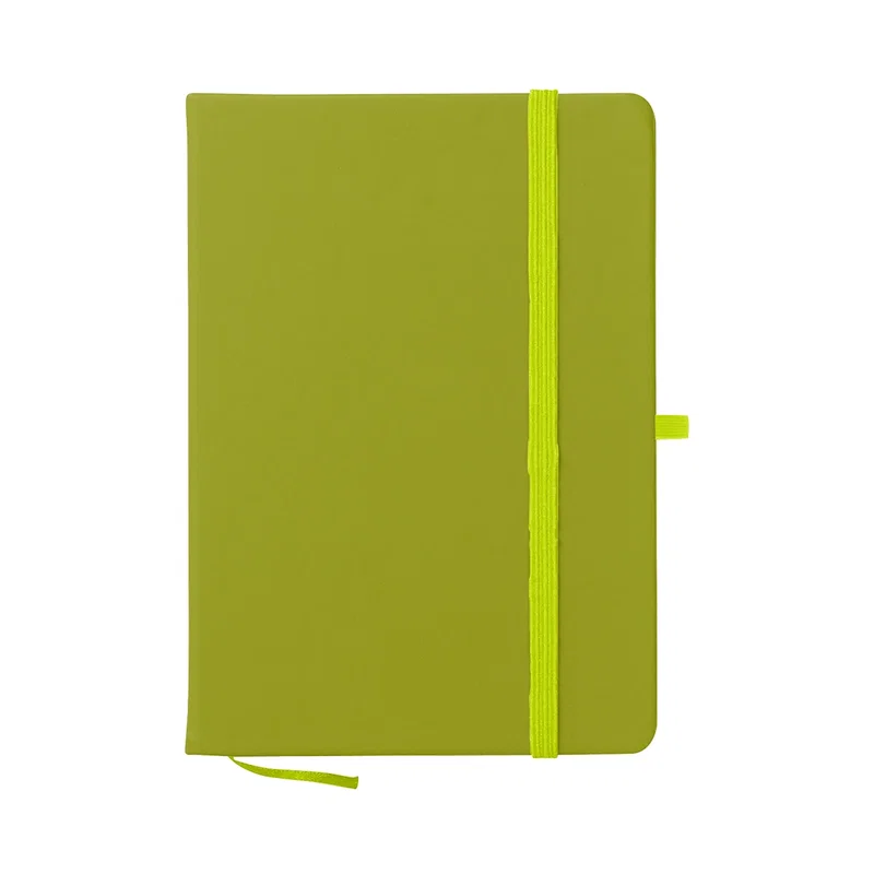 Product shot showing the whole notebook at a low angle