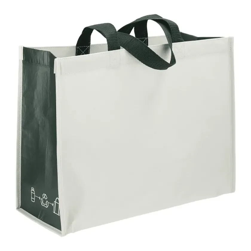 Personalized RPET Laminated Matte Shopper Tote — view 4