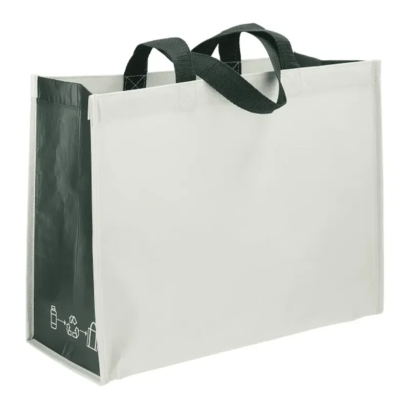 Personalized RPET Laminated Matte Shopper Tote — view 4