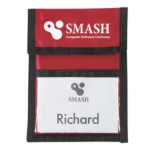 rPET Neck Wallet Badge Holder