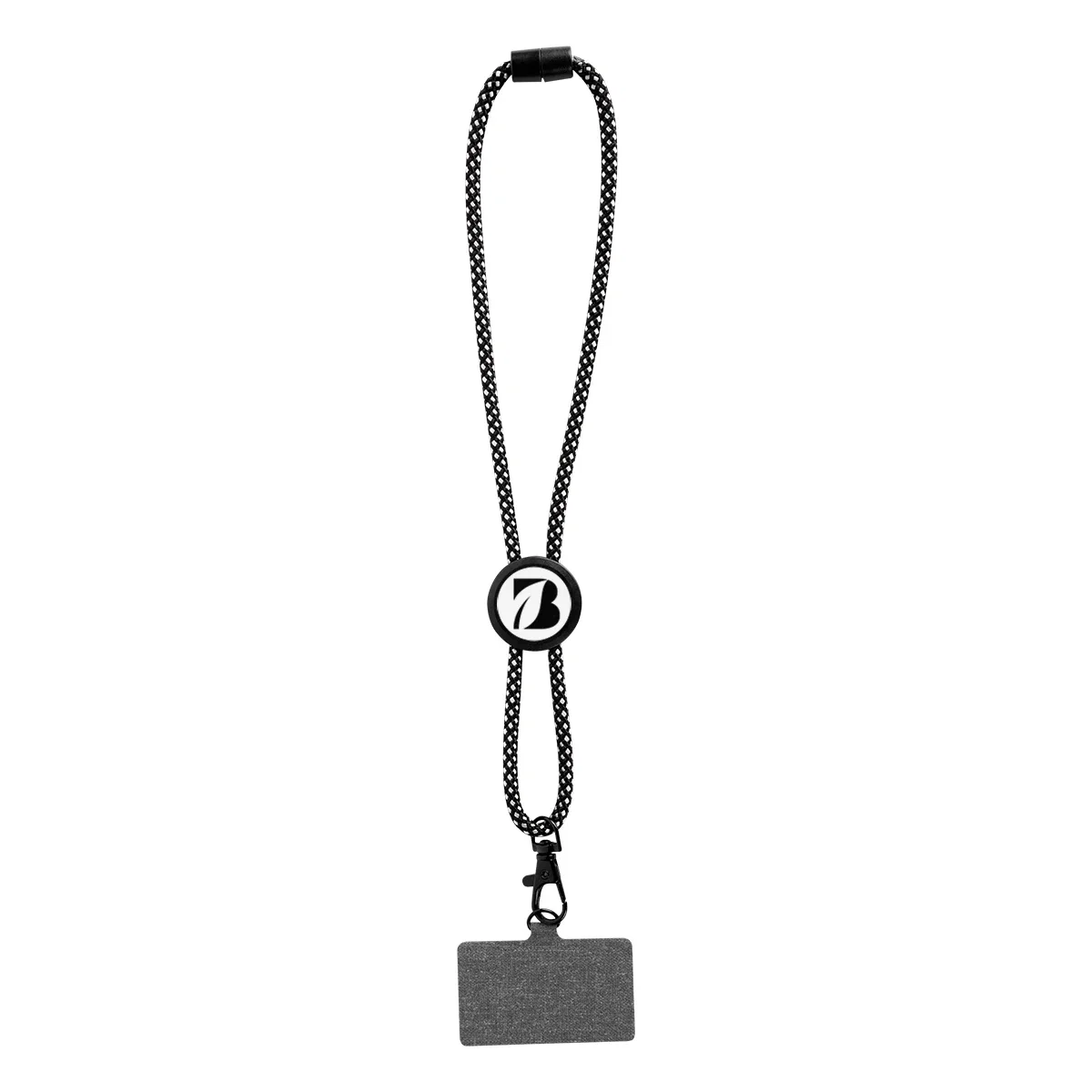 Two-tone webbing detail along the wrist lanyard