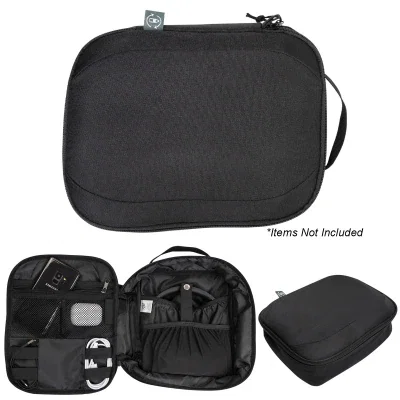 Side gusset gives the case three inches of depth