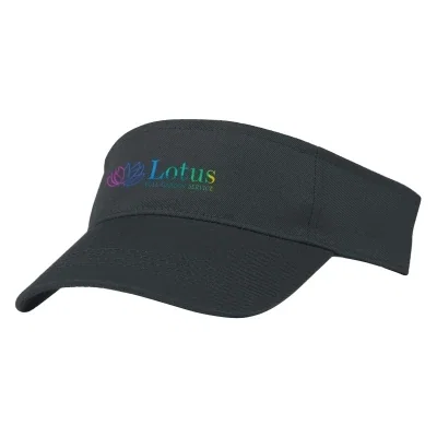 Recycled rPET visor shown from the front in black