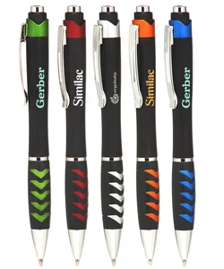 Rubber Grip Ebony Click Ballpoint Pen 
