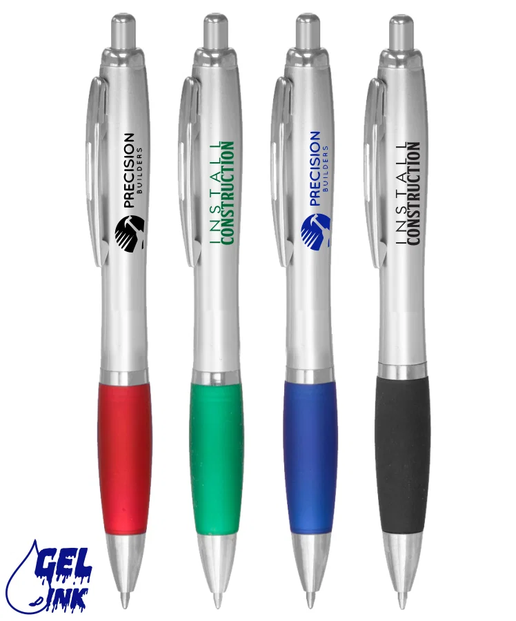 Rubber Grip Gel Pen - Rio Retractable — view 3