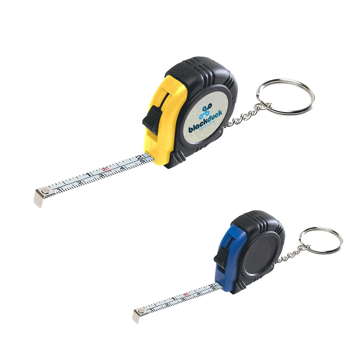 Blue and yellow options shown beside each other