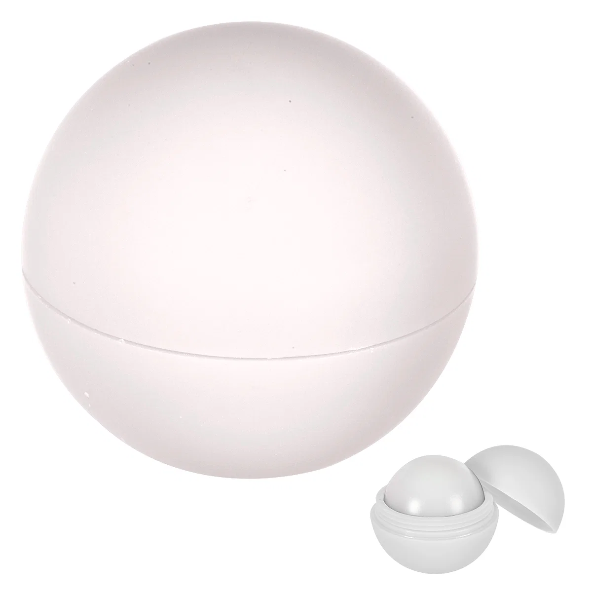 White balm sphere shown from a slightly raised angle