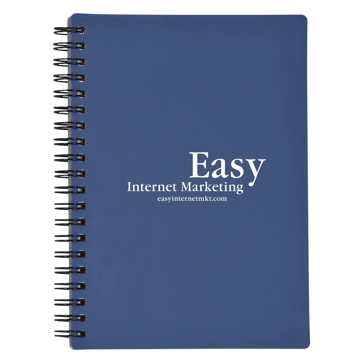 Blue cover shown closed on a flat surface