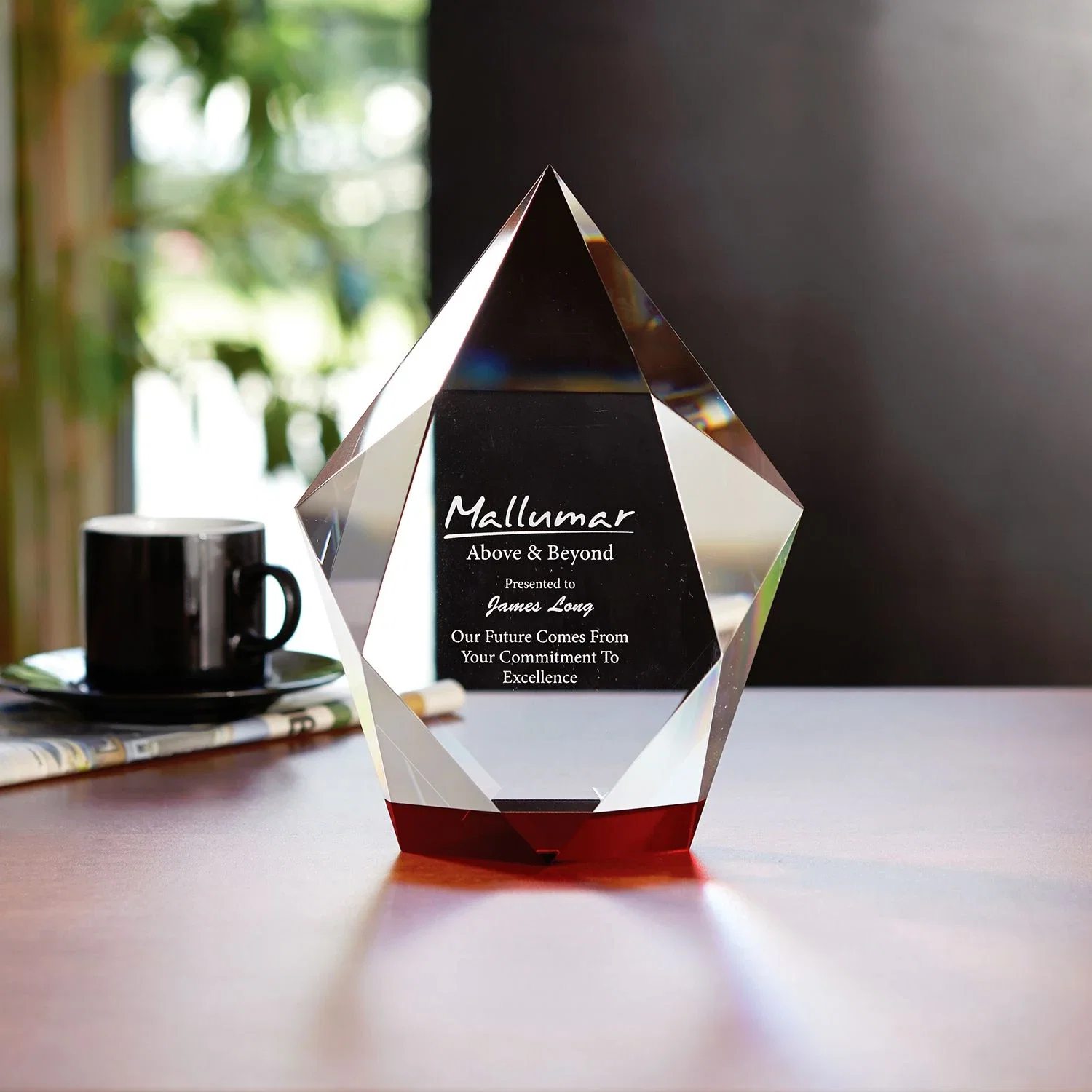Custom Ruby Award — Clear — view 2