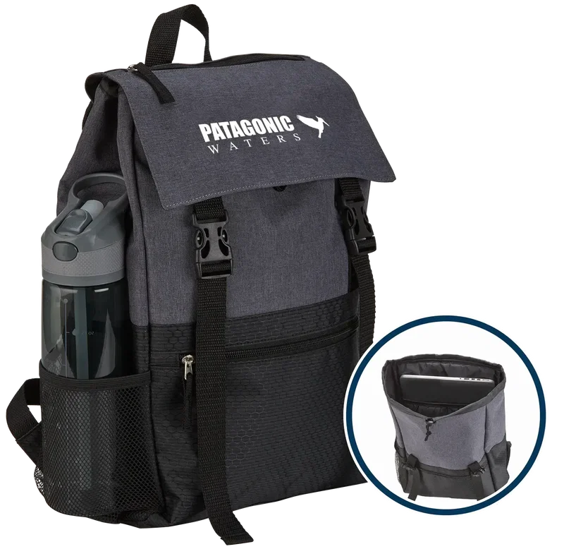 Custom Heathered Rucksack Backpack