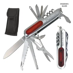 Customizable Rustic Wood-Mounted Multi-Tool - 14 Functions