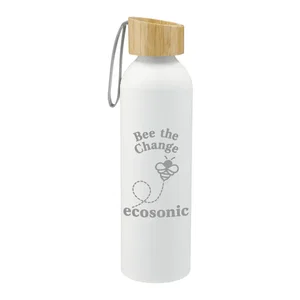 Ryze Aluminum Sports Water Bottle 22 oz with FSC® Bamboo Lid