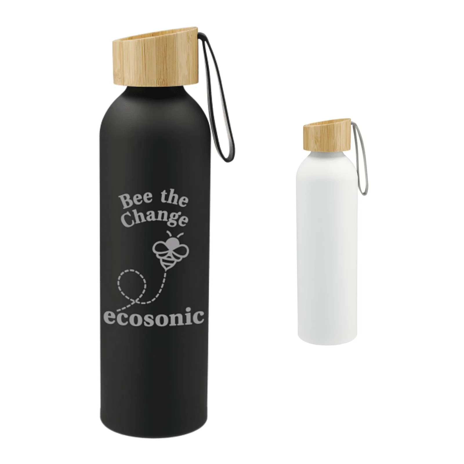 Ryze Aluminum Sports Water Bottle 22 oz with FSC® Bamboo Lid — view 10