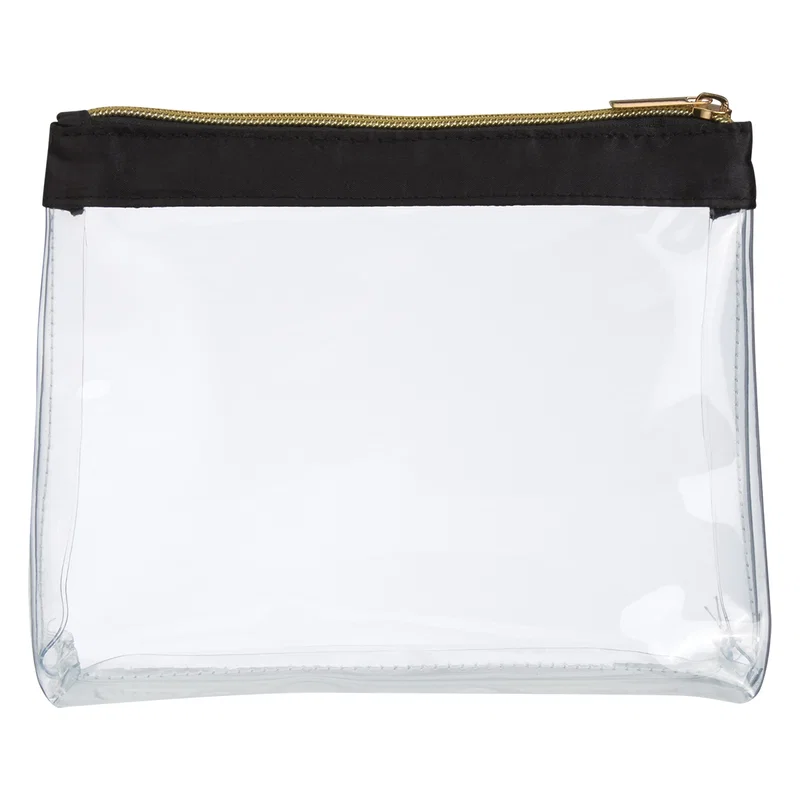 Sadie Satin Clear Cosmetic Bag — view 4