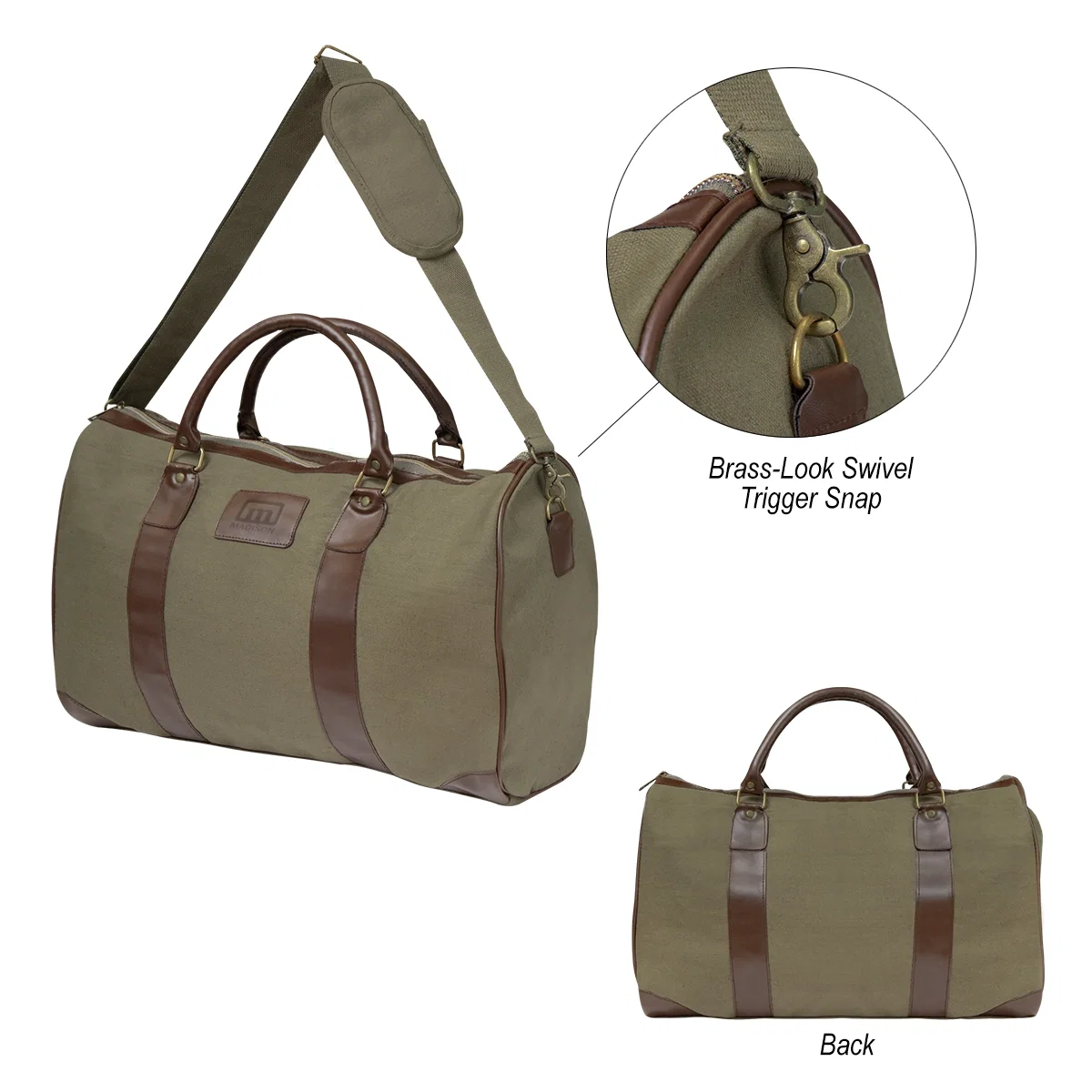 End pocket sized for shoes or toiletries
