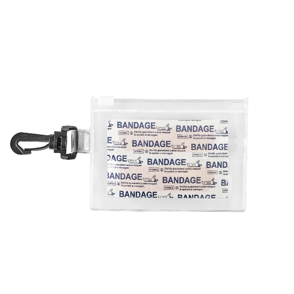 Translucent blue travel case closed and ready to slip into a bag
