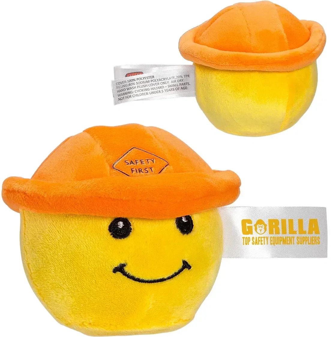 Stress Busters plush squeeze toy with custom logo, soft branded gel-bead sensory ball, style 16