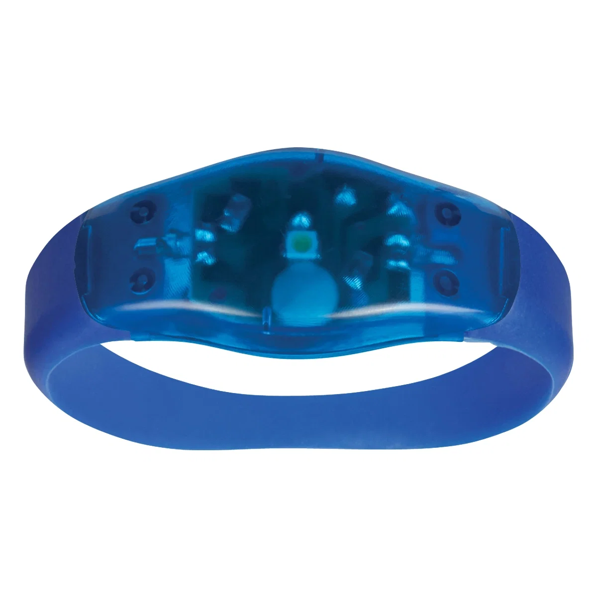 Lit section at the center of the wristband