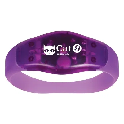 Band worn around a wrist for evening visibility