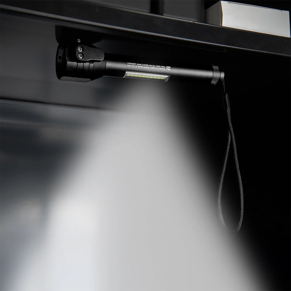 Charging port shown on the side