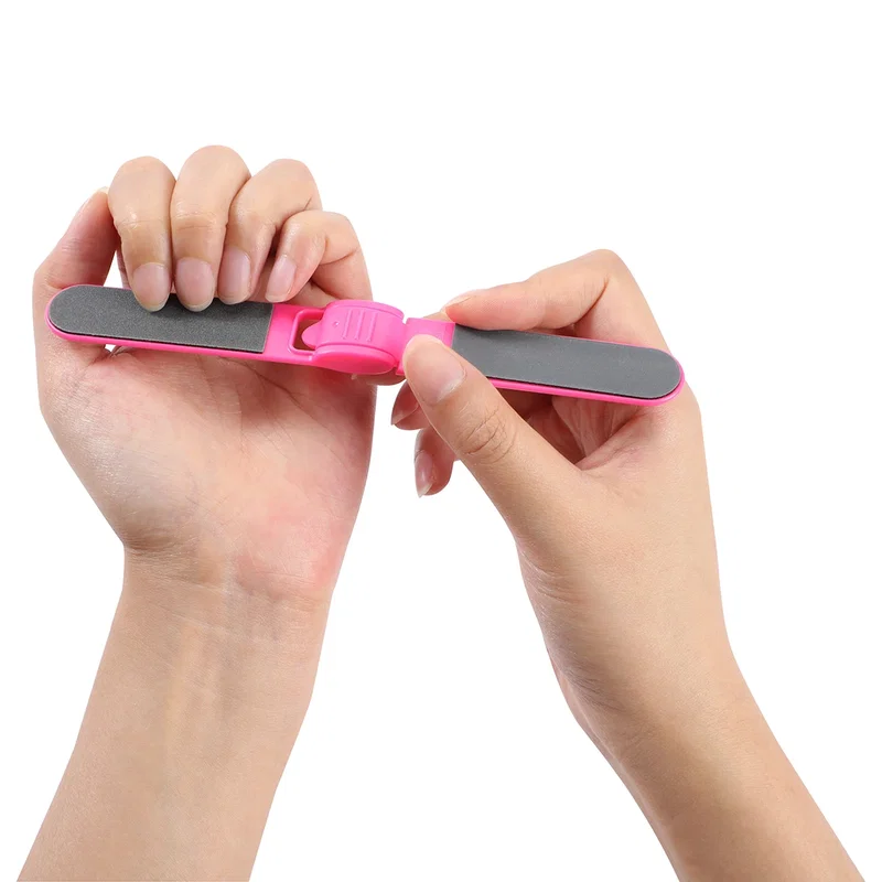 Back view of the custom Salon Folding Dual Nail File