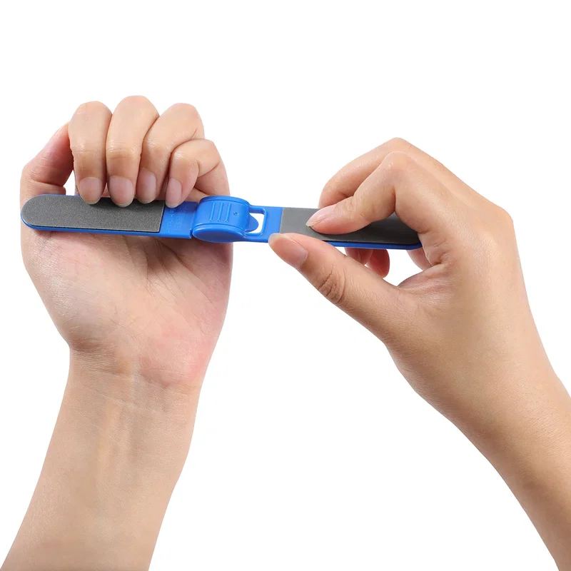 Group shot of Salon Folding Dual Nail Files in assorted colors