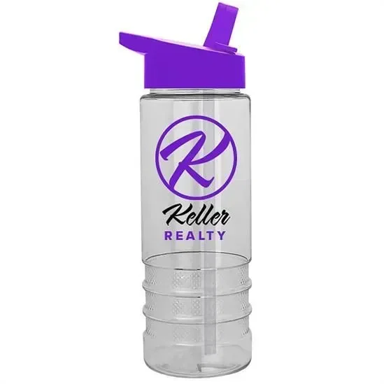 Salute Bottle with Flip-Straw Lid (24 oz.) — view 5
