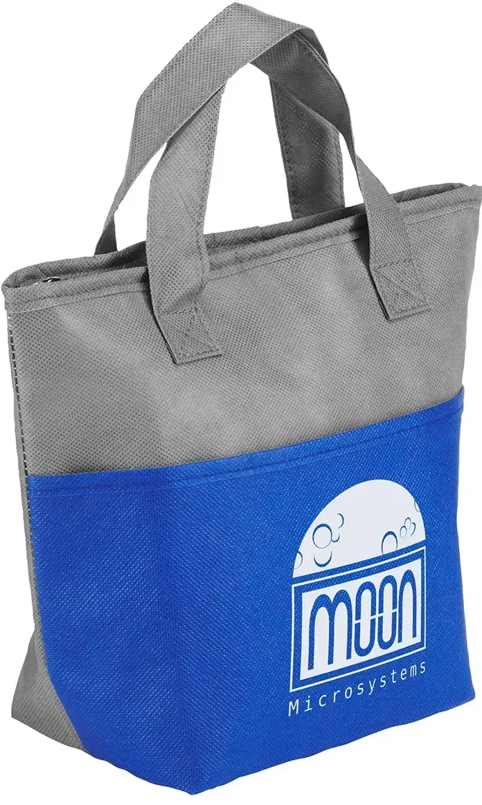 Promotional Santa Ana insulated tote back view with imprint area
