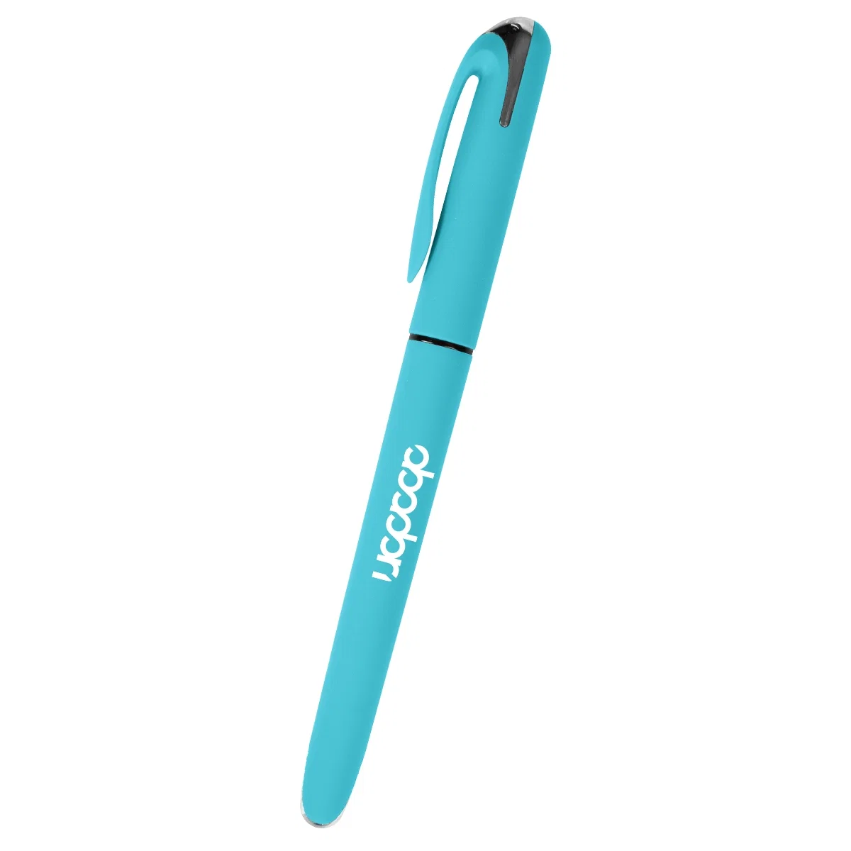 Black version of the smooth gel roller shown at an angle