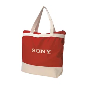 Santa Fe Tote, 15" x 12" x 4", Canvas with Zippered Closure, Embroidered