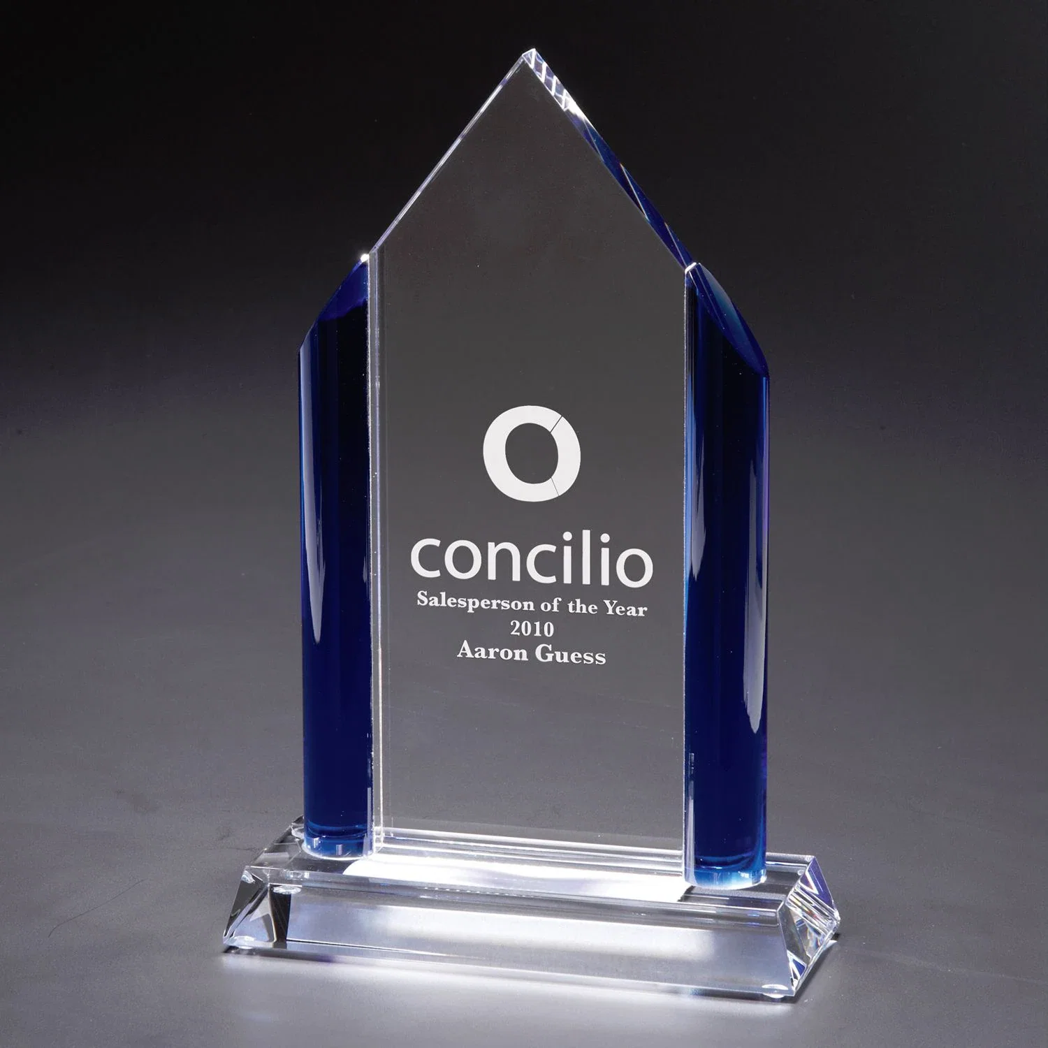 Sapphire Peak Optically Perfect Award — Clear / Blue — view 2