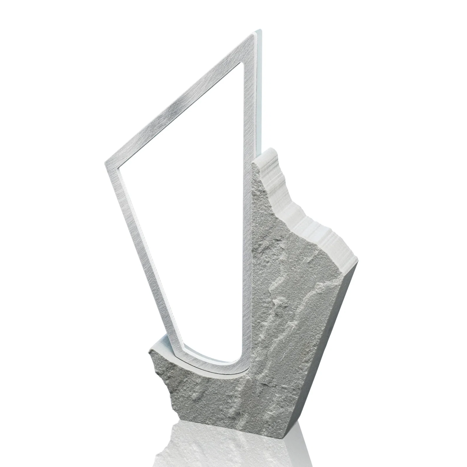 Custom Engraved Sandstone and Glass Savanna Award — view 2