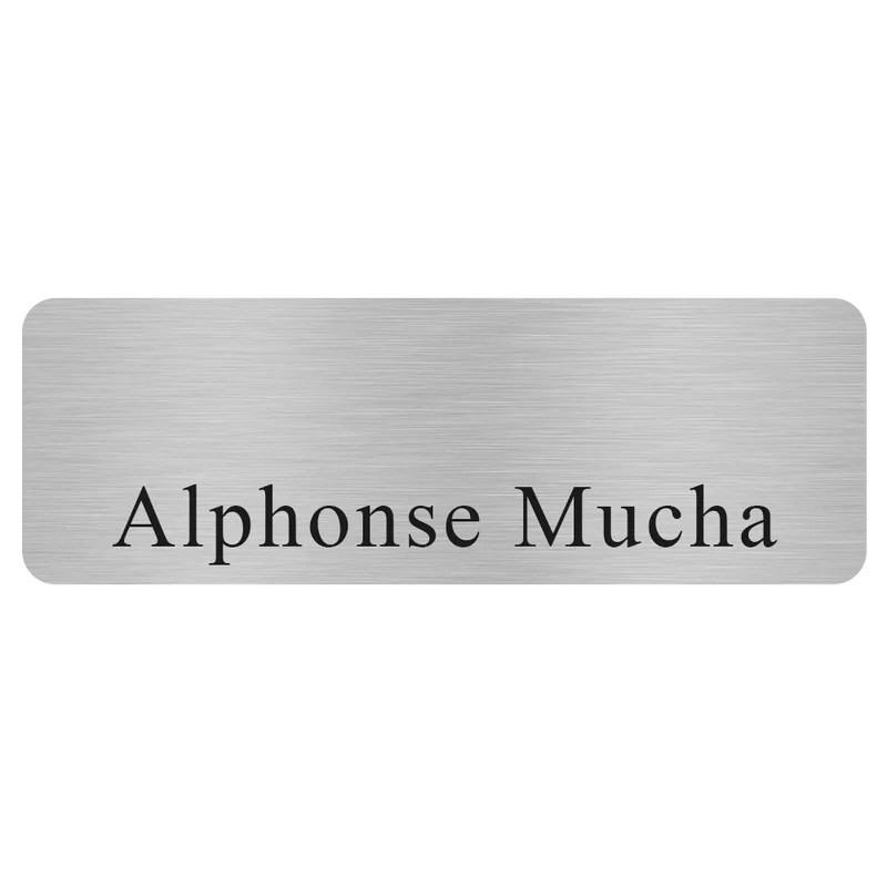 Savannah Custom Metal Name Badge (Custom sized between 0 and 3 sq. in.) — view 3