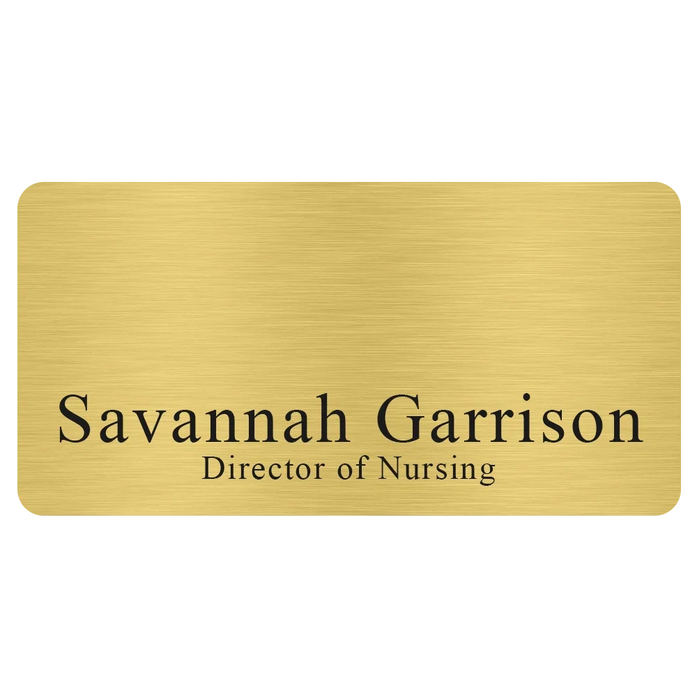 Savannah Express Metal Name Badge (Standard Size 1-1/2" x 3") — view 2
