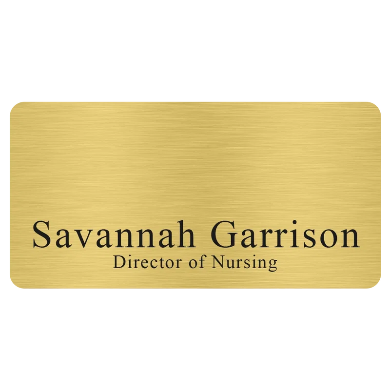 Savannah Express Metal Name Badge (Standard Size 1-1/2" x 3") — view 2