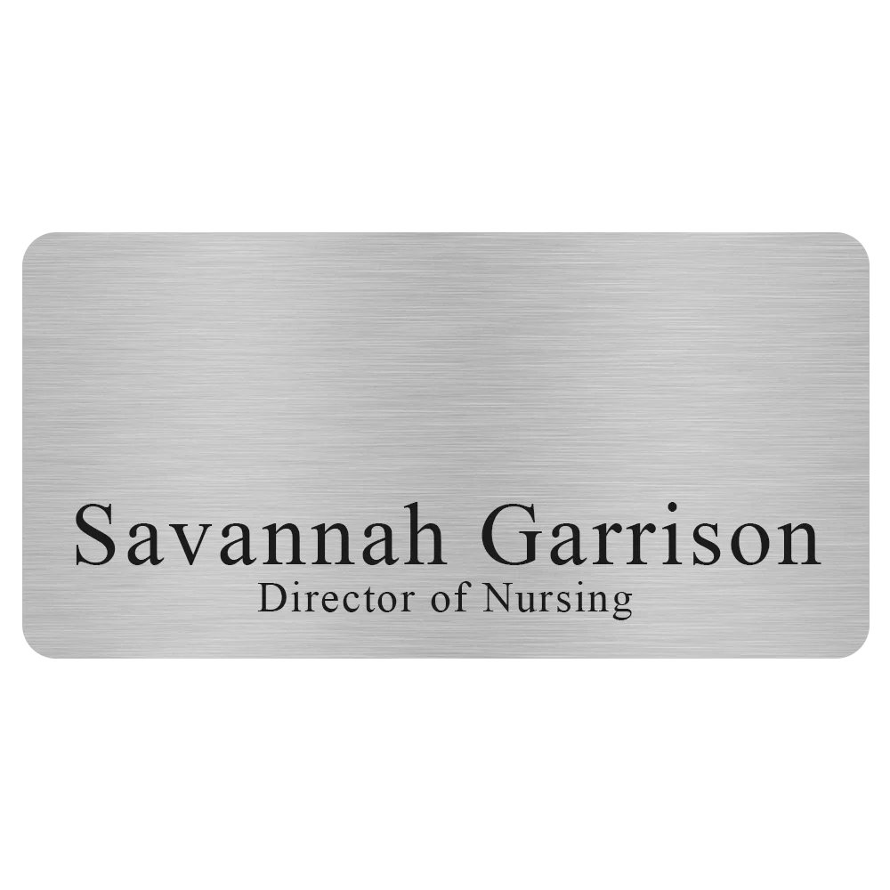 Savannah Express Metal Name Badge (Standard Size 1-1/2" x 3") — view 3