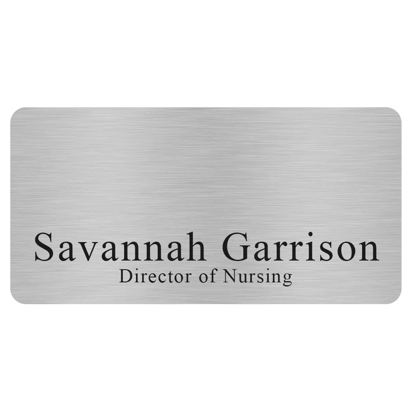 Savannah Express Metal Name Badge (Standard Size 1-1/2" x 3") — view 3