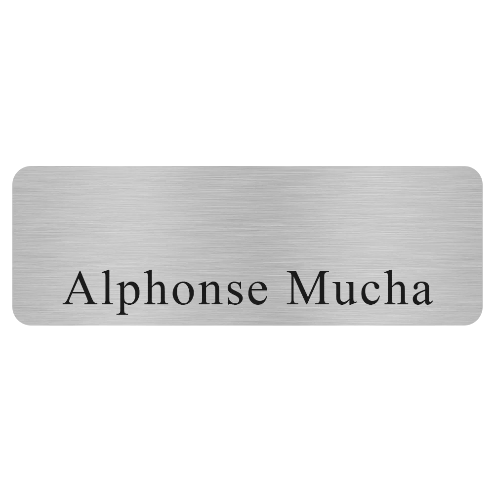 Savannah Custom Metal Name Badge (Custom sized between 0 and 3 sq. in.) — view 3