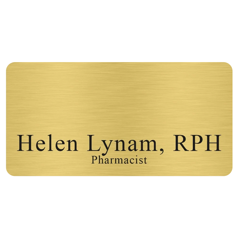 Savannah Metal Name Badge (Standard Size 1-1/2" x 3") — view 3